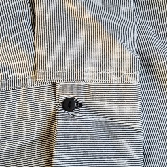 Kim Rogers black white striped collared 3/4 sleeve career top sz XL - Picture 14 of 16
